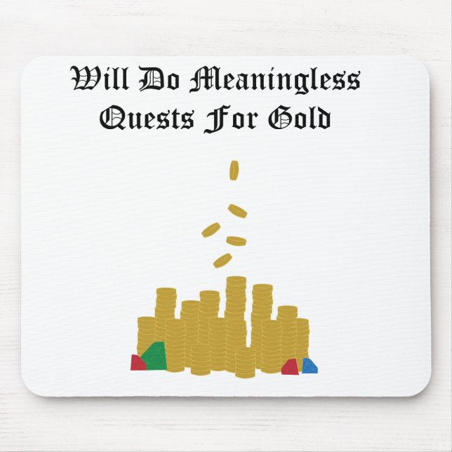 Tapis De Souris Recherches sans signification pour l'or Mousepad (Devant)