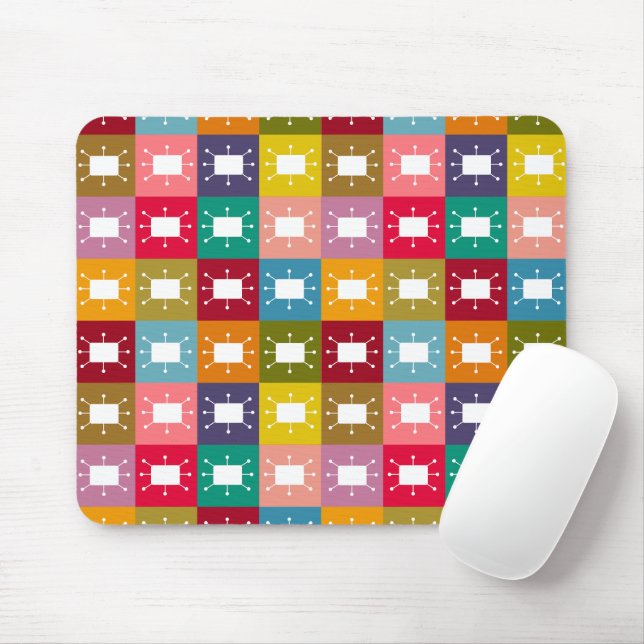 Tapis De Souris Rectangles atomiques (Avec souris)