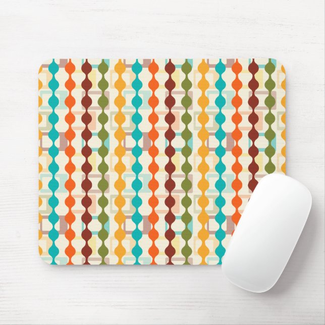 Tapis De Souris Rectangles et chaînes (Avec souris)