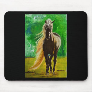 Tapis De Souris Red Black Horses Horseback équitation Amateurs de 