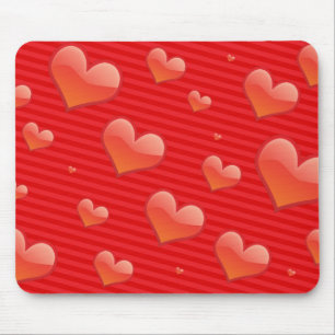 Tapis De Souris Red Hearts Mousepad