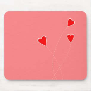 Tapis De Souris Red Hearts Mousepad
