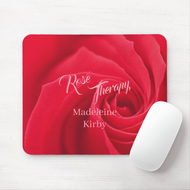 Tapis De Souris Red Rose Therapy Opaque Personalized (Avec souris)