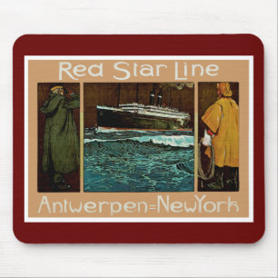 Tapis De Souris Red Star Line ~ Antwerpen-New York