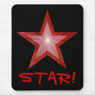 Tapis De Souris Red Star 'STAR!' mousepad black