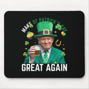 Tapis De Souris Redonnez sa grandeur à la Saint-Patrick Leprechaun