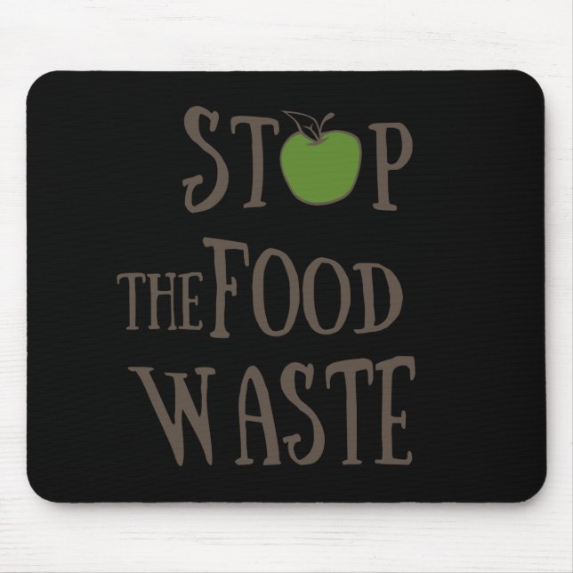 Tapis De Souris réduire les déchets alimentaires (Devant)