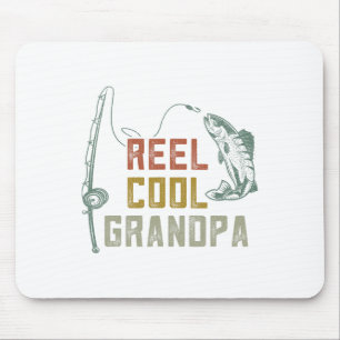 Tapis De Souris Reel Cool Grand-Père Pêche S