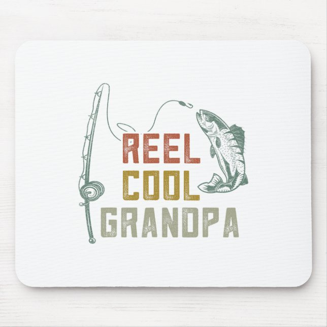 Tapis De Souris Reel Cool Grand-Père Pêche S (Devant)