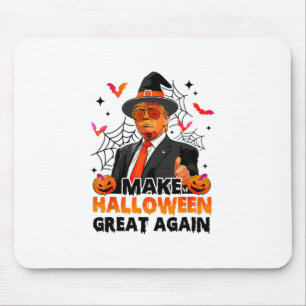 Tapis De Souris Refaire Halloween Grande Encore Drôle Trump Fantôm