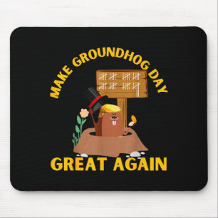 Tapis De Souris Refaire la journée de la marmotte grande à nouveau