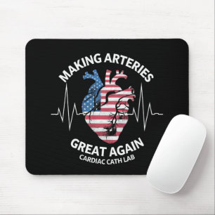 Tapis De Souris Refaire les Artères Great Again Cath Lab Cardiaque
