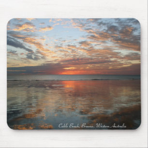 Tapis De Souris Reflection Sunset, Cable Beach, Broome, Australia