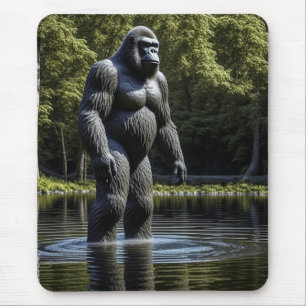 Tapis De Souris Reflet de Bigfoot dans l'eau