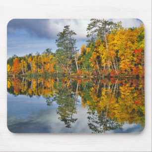 Tapis De Souris Reflets d'étang en automne, Maine