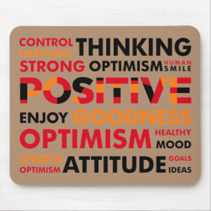 Tapis De Souris Réflexion positive et attitude