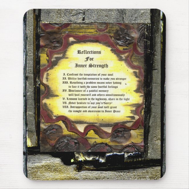 Tapis De Souris Réflexions Pour La Force Intérieure (Devant)