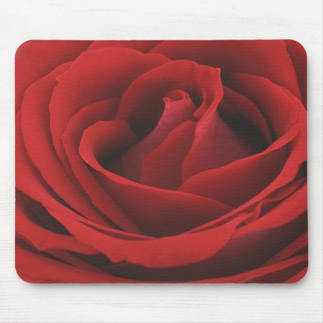 Tapis De Souris Regardez d'un rose rouge riche Mousepad de velours (Devant)