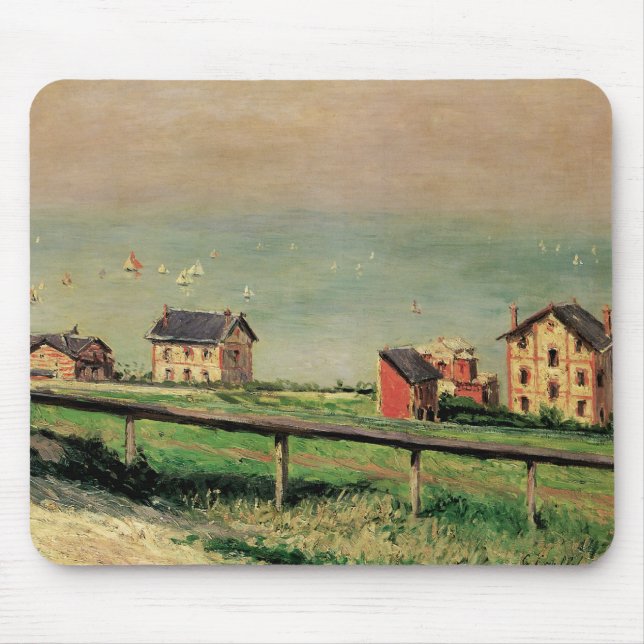 Tapis De Souris Regatta à Villerville par Gustave Caillebotte (Devant)
