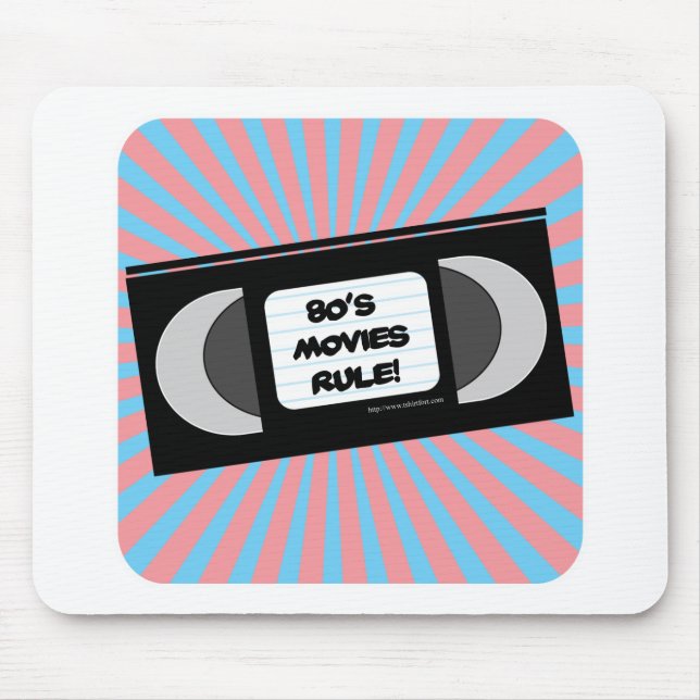 Tapis De Souris Règle de films d'années '80 (Devant)