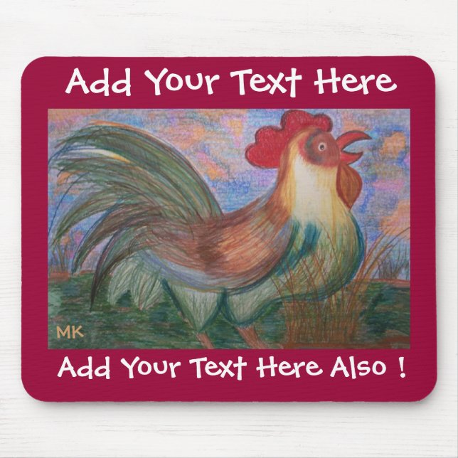 Tapis De Souris Règle du Modèle du poste (Devant)