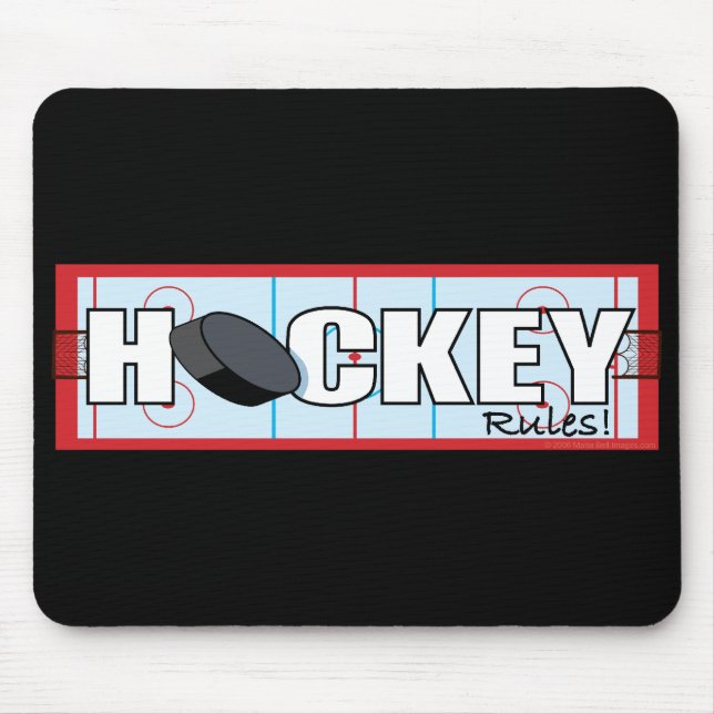 Tapis De Souris Règles d'hockey (Devant)