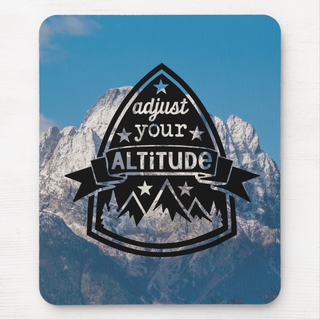 Tapis De Souris Réglez votre altitude (Devant)