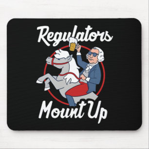 Tapis De Souris Régulateurs montent le 4 juillet drôle Usa indépen
