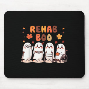 Tapis De Souris Rehab Boo Halloween Amusement Fantôme Thérapie Phy