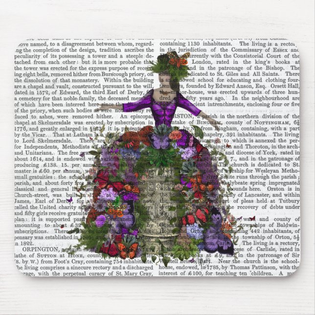 Tapis De Souris Reine de la Maison des papillons (Devant)