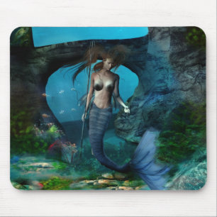Tapis De Souris Reine de sirène - sous la mer Mousepad