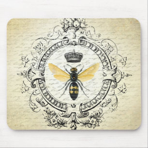 Tapis De Souris reine des abeilles française vintage moderne