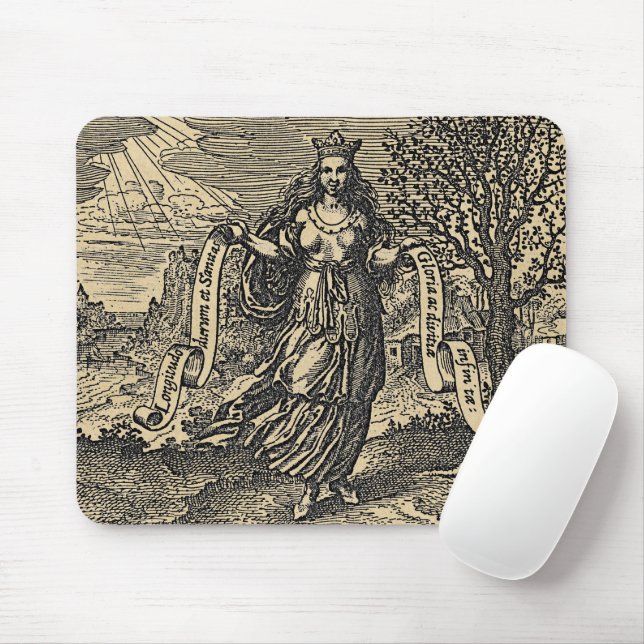 Tapis De Souris Reine médiévale : Vie longue et santé (Avec souris)