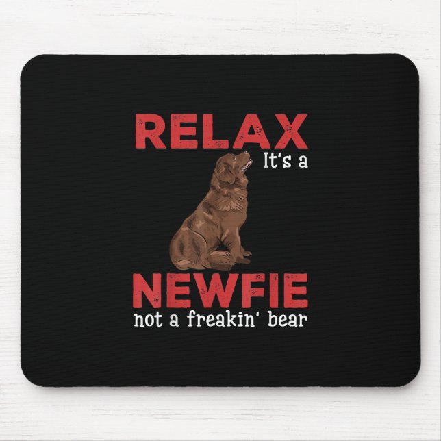 Tapis De Souris Relax | Cute newfoundland (Devant)