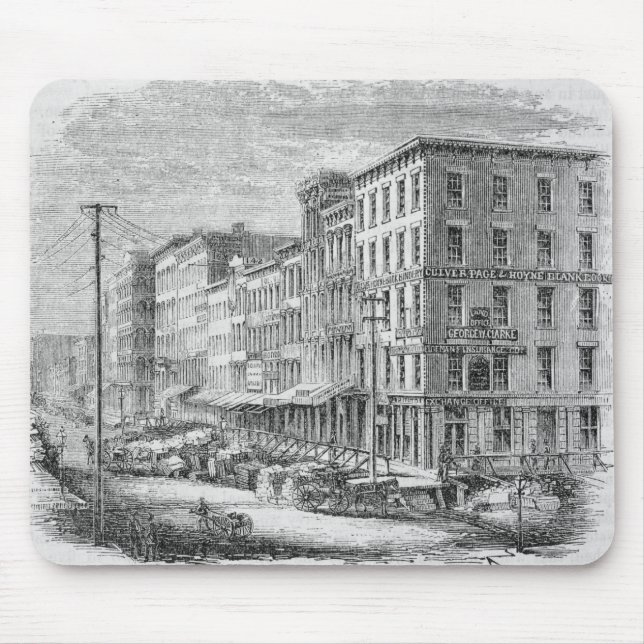 Tapis De Souris Relèvement d'un bloc de bâtiments Chicago (Devant)