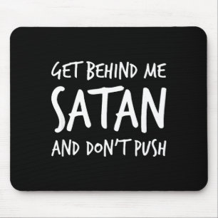 Tapis De Souris Religieux Chrétien Jésus Éloigne-Toi De Moi Satan