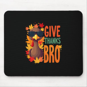 Tapis De Souris Remercie Frère Mignon Dindon Tout-Petit Reconnaiss