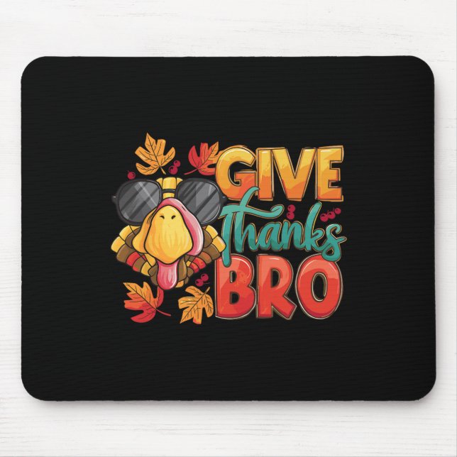 Tapis De Souris Remerciements Bro Thanksgiving Toddler Girls Bo (Devant)