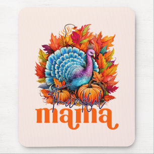 Tapis De Souris Remerciements Mama Turquie et l'automne quittent l