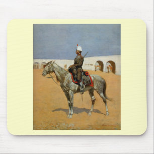 Tapis De Souris Remington's Cavalryman of the Line, Mexique (1889)