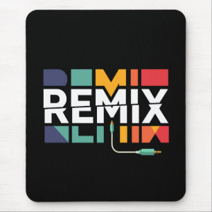 Tapis De Souris Remix Audio   Graphisme Géométrique Rétro Musique 