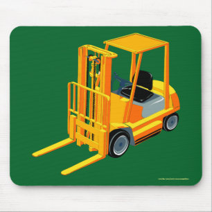Tapis De Souris Remorque jaune, Camion à palette pour enfants