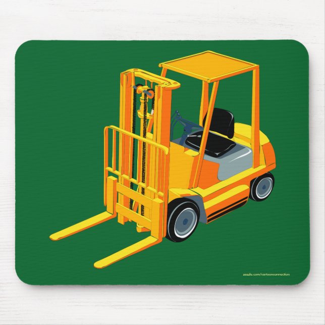 Tapis De Souris Remorque jaune, Camion à palette pour enfants (Devant)
