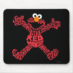 Tapis De Souris Remplissage Motif Elmo