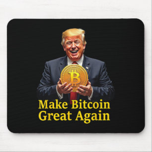 Tapis De Souris Rendre le Bitcoin grand à nouveau Trump Bitcoin Cr