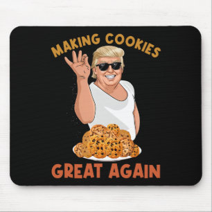 Tapis De Souris Rendre le cookie génial à nouveau amusant Trump fa
