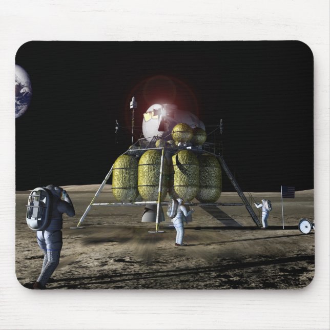Tapis De Souris Rendu d'artiste d'un nouveau vaisseau spatial à la (Devant)