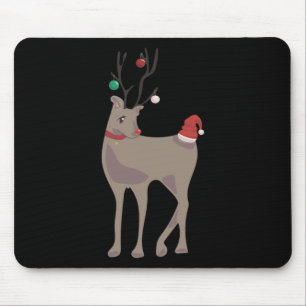 Tapis De Souris Rennes de Noël [décembre] (Calendrier 12 Mois C