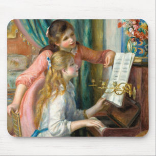 Tapis De Souris Renoir Deux Jeunes Filles au Piano Impression Musi
