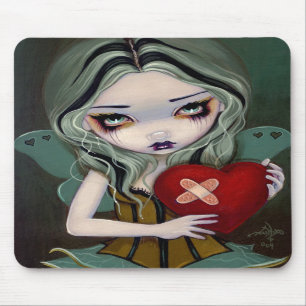 Tapis De Souris Réparant un coeur brisé Mousepad féerique gothique